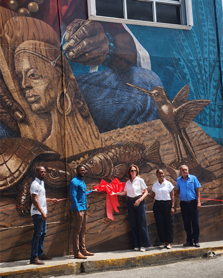 Vibrant mural Crafting Culture