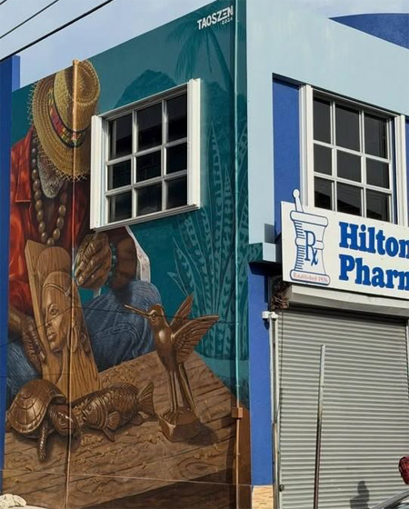 Vibrant mural Crafting Culture
